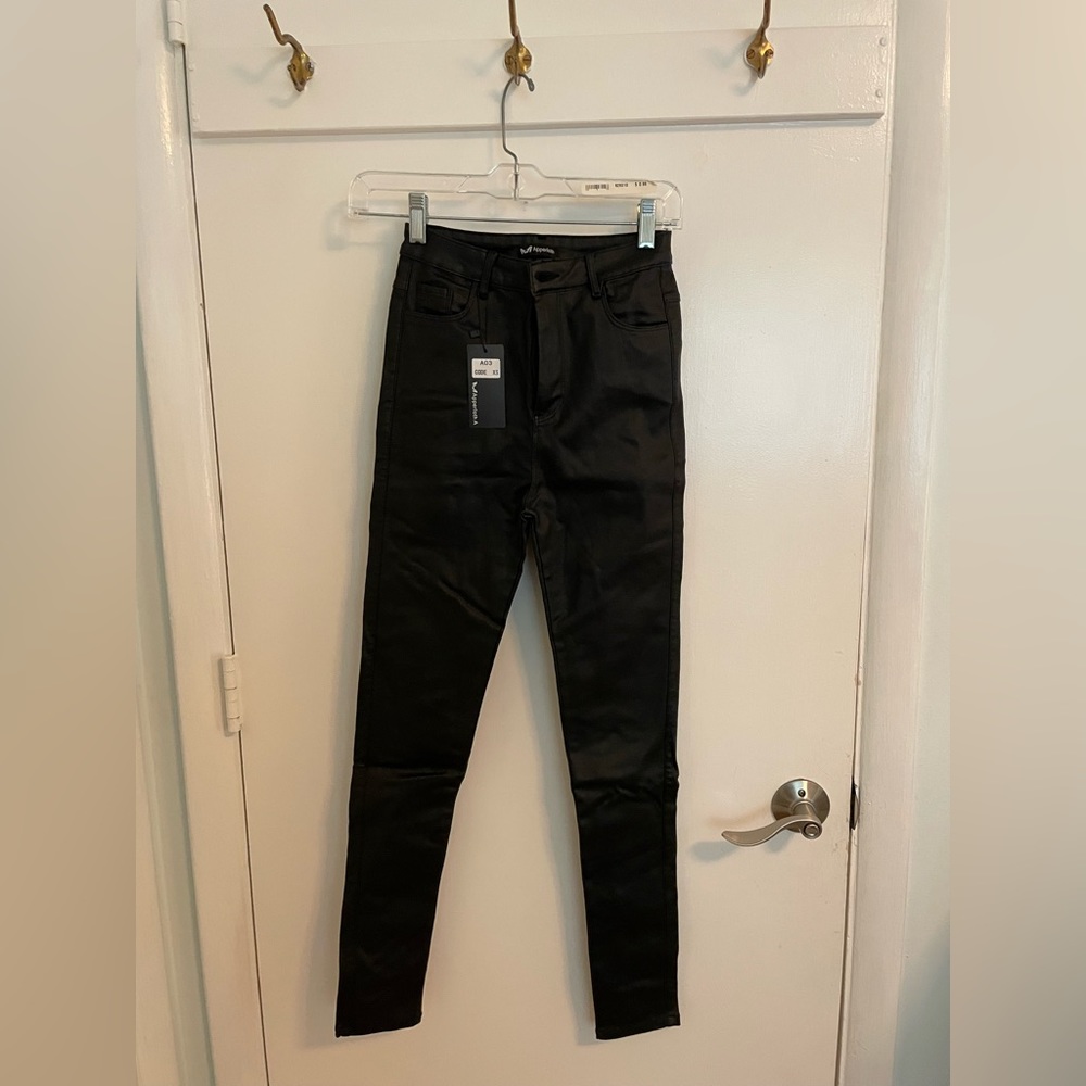 Black leather pants